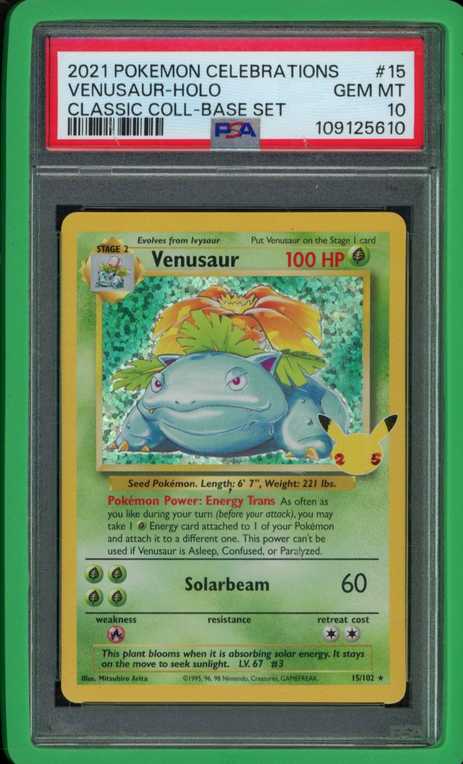 Venusaur 15/102 PSA 10