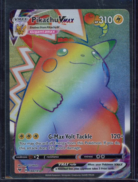 Pikachu Vmax 188/185 Raw