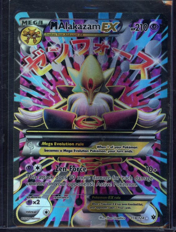 M Alakazam Ex 118/124 Raw