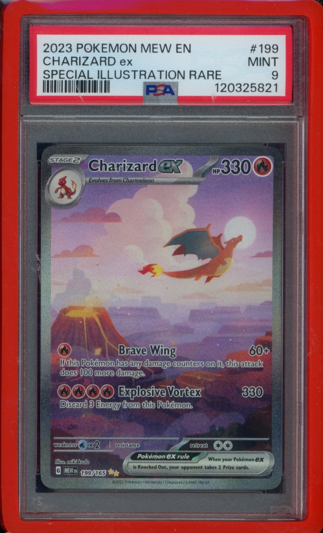 Charizard Ex 199/165 PSA 9