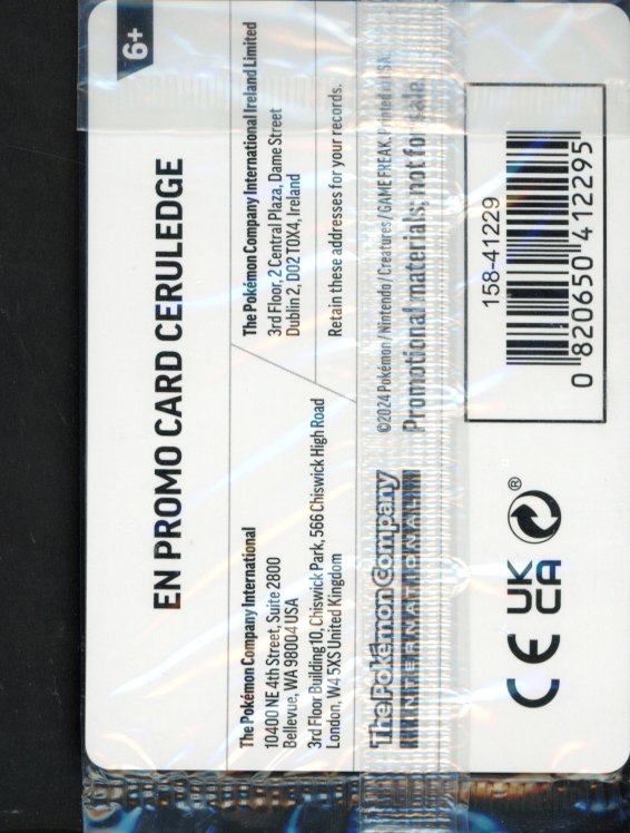 Ceruledge English Promo Sealed 040/091 Raw