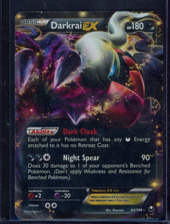 Darkrai Ex 63/108 Raw