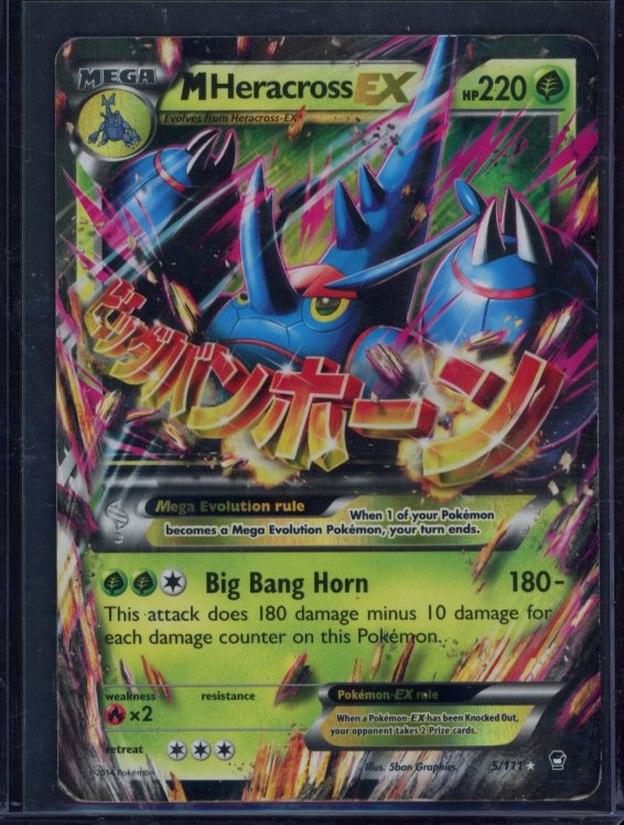 M Heracross Ex 5/111 Raw