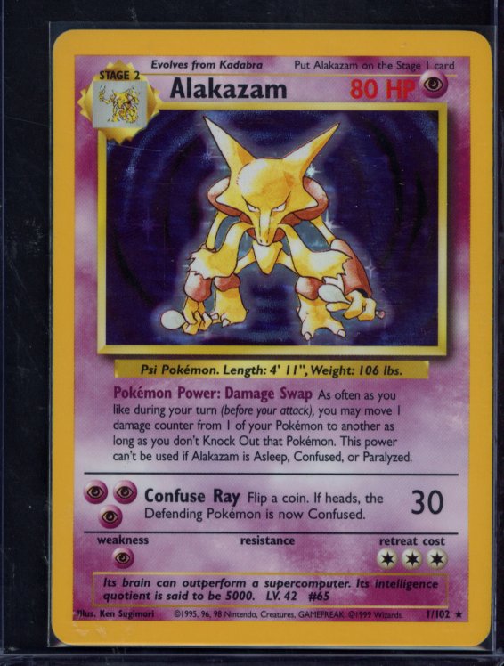 Alakazam 1/102 Raw
