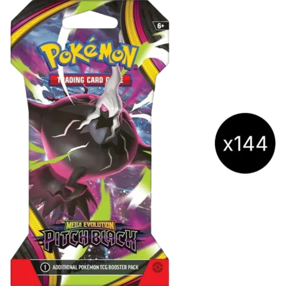 Pitch Black Sleeved Booster Case - RookieLegends