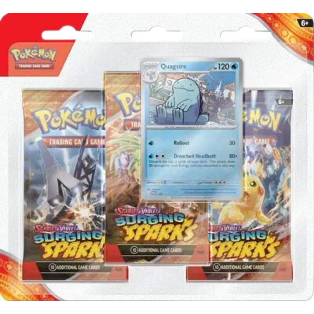 Surging Sparks 3 Pack Blisters [Quagsire] RookieLegends