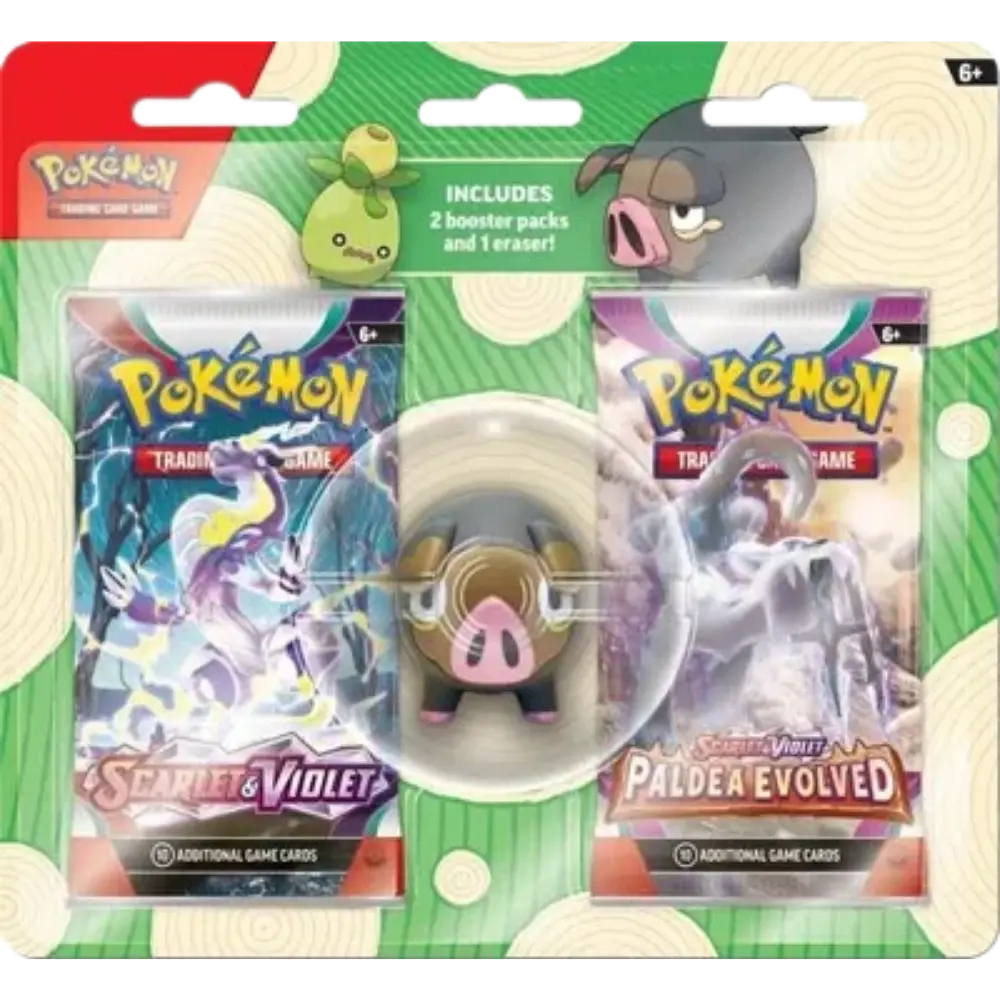 Pokemon TCG: Back to School Eraser Blister [Lechonk] RookieLegends