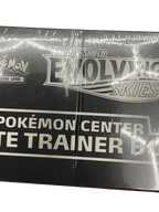 Evolving Skies Pokemon Center Elite Trainer Box [Glaceon/Vaporeon/Sylveon/Espeon] (Exclusive) [Damaged No. 198] RookieLegends