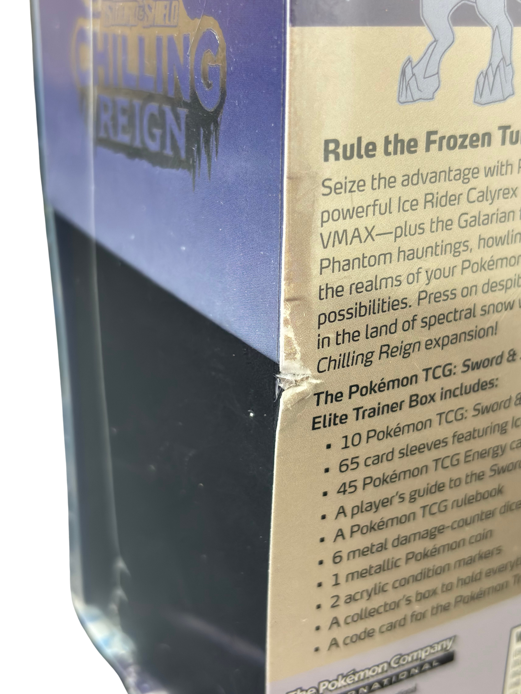 Chilling Reign Pokemon Center Elite Trainer Box [Ice Rider Calyrex] (Exclusive) [Damaged No. 28] RookieLegends