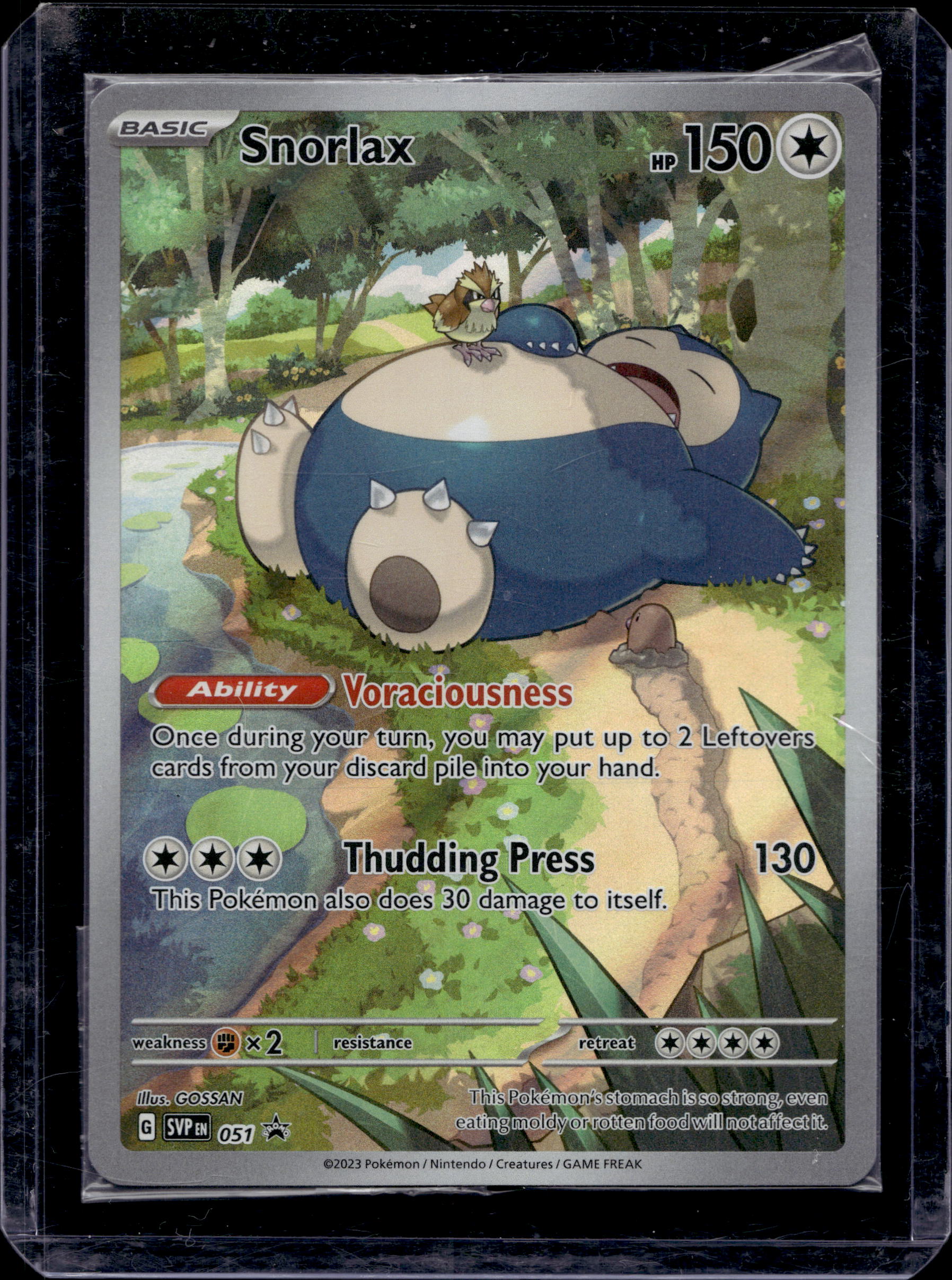 Snorlax - Sealed Promo 051 Raw RookieLegends