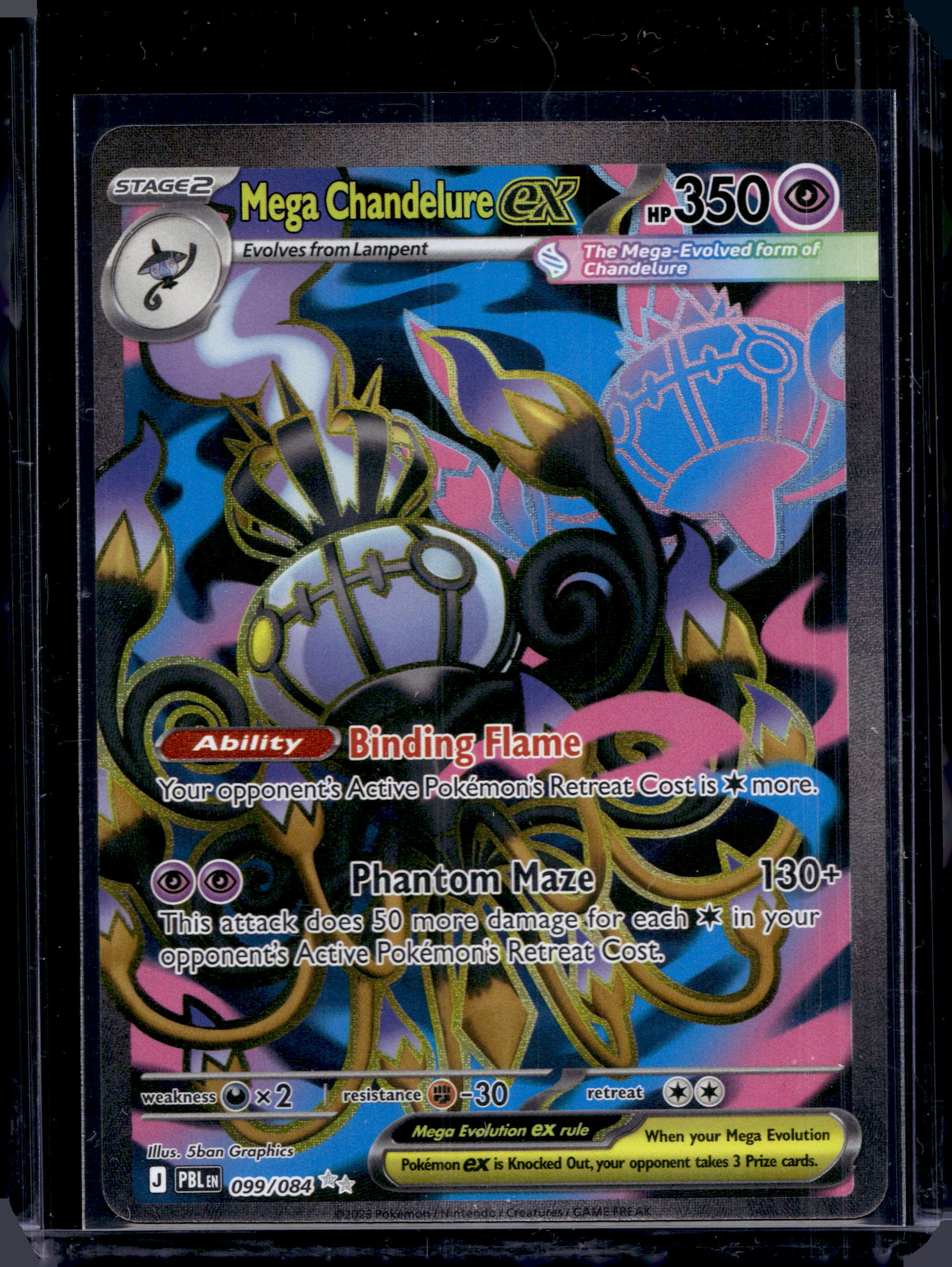 Mega Chandelure ex 099/084 Raw