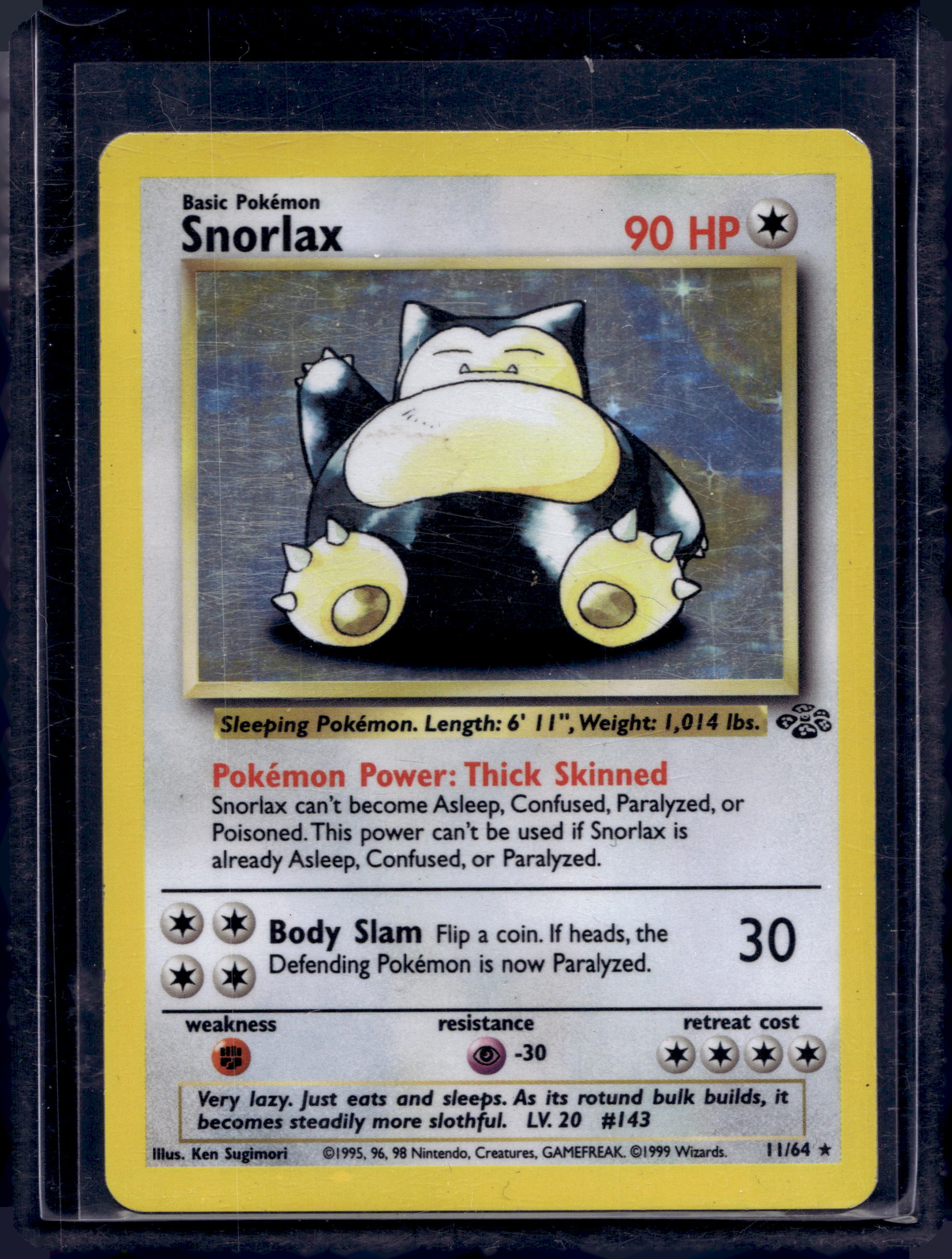 Snorlax 11/64 Raw RookieLegends