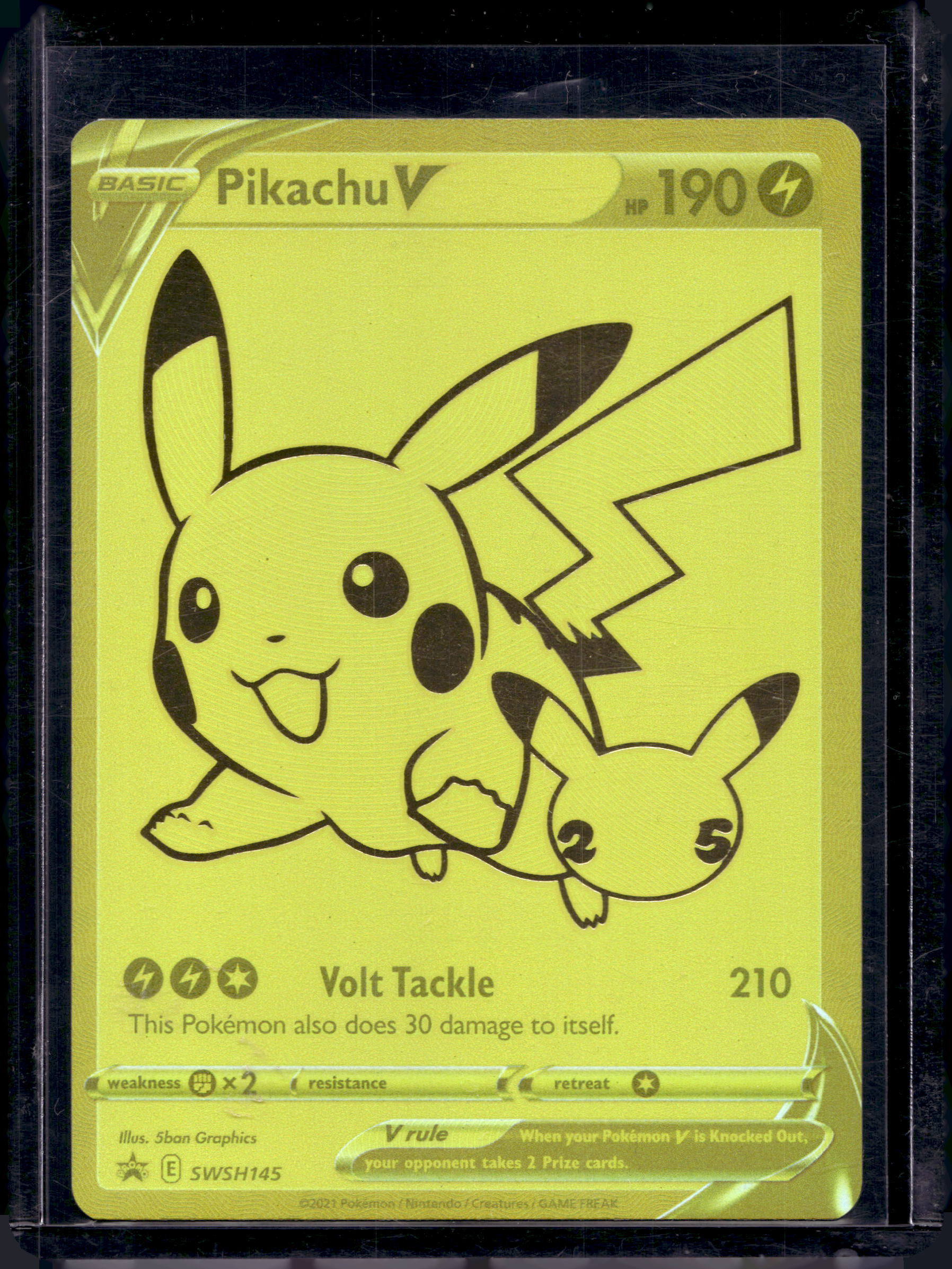 Pikachu V SWSH145 Raw RookieLegends