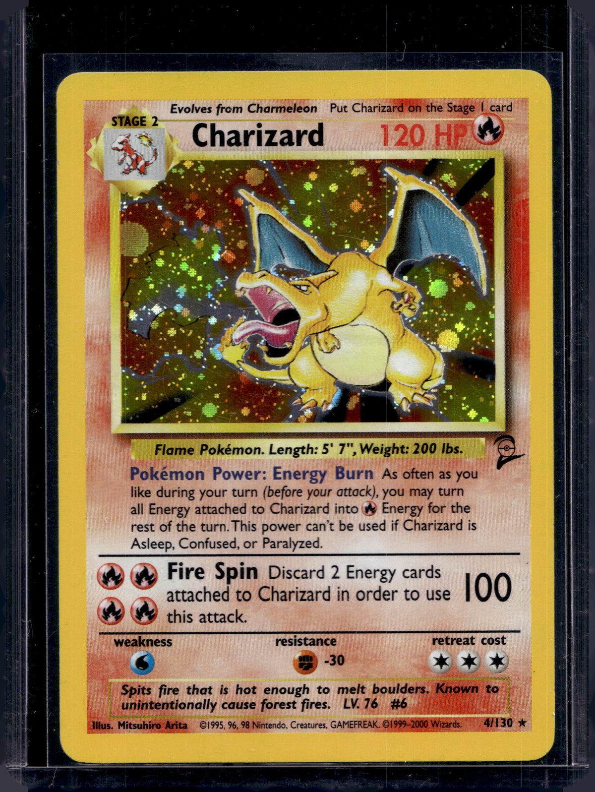 Charizard (Base Set 2 - Holofoil) 4/130 Raw
