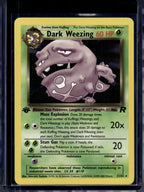 Dark Weezing (Team Rocket's - 1 St Edition - Unlimited) 31/82 Raw