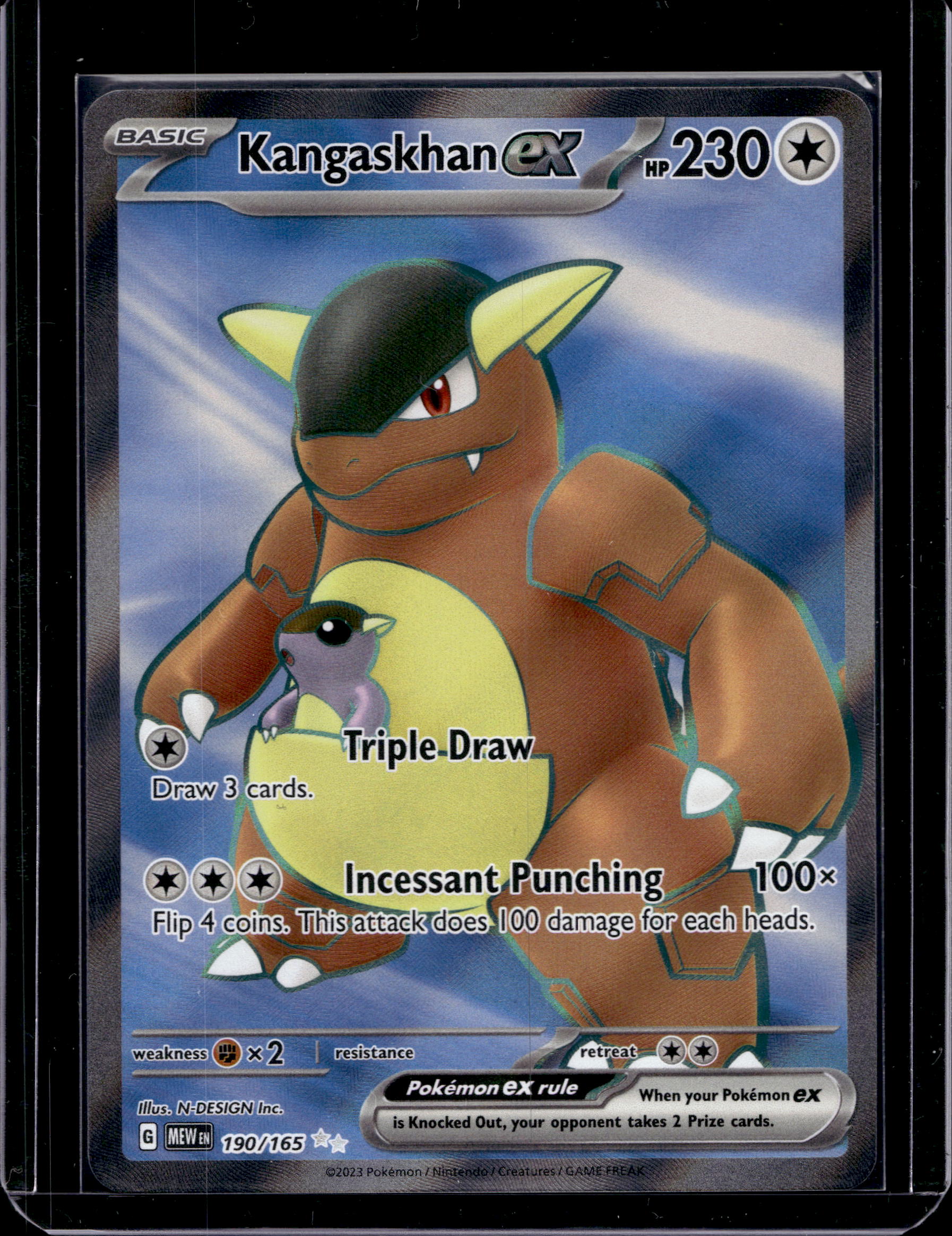 Kangaskhan Ex 190/165 Raw RookieLegends