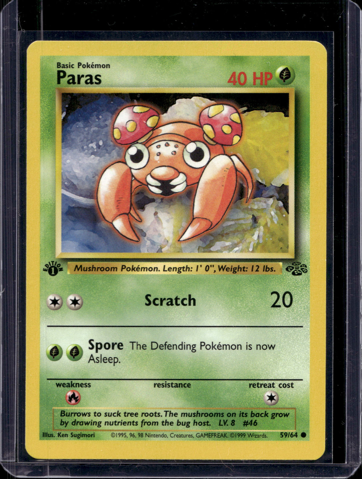 Paras (Jungle - 1st Edition Common) 59/64 Raw
