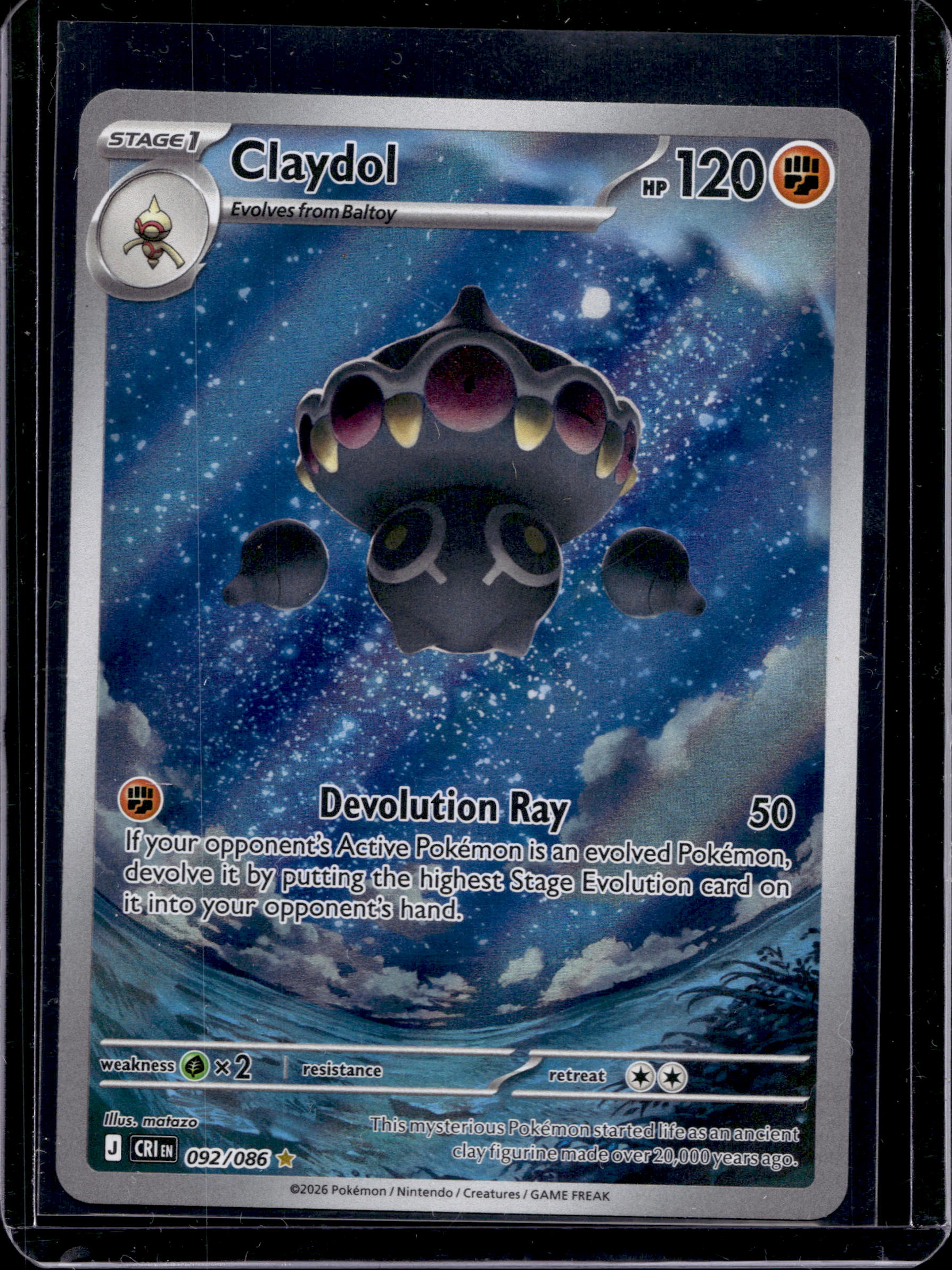 Claydol 092/086 Raw RookieLegends