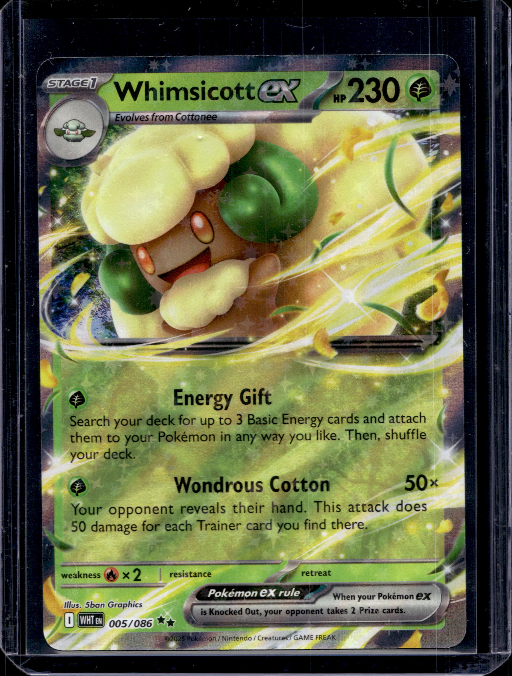 Whimsicott Ex 005/086 Raw