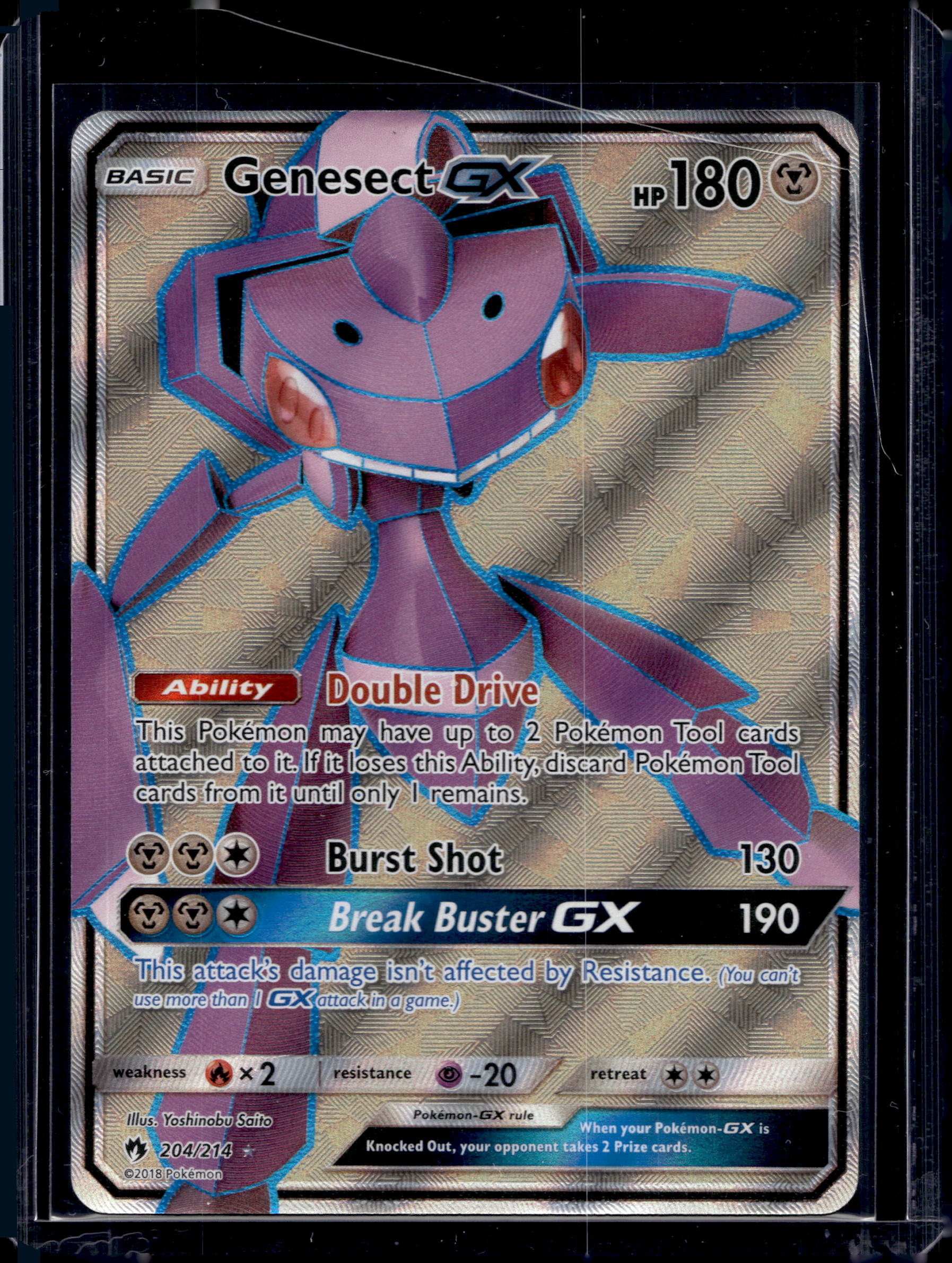 Genesect GX (Full Art) 204 Raw RookieLegends