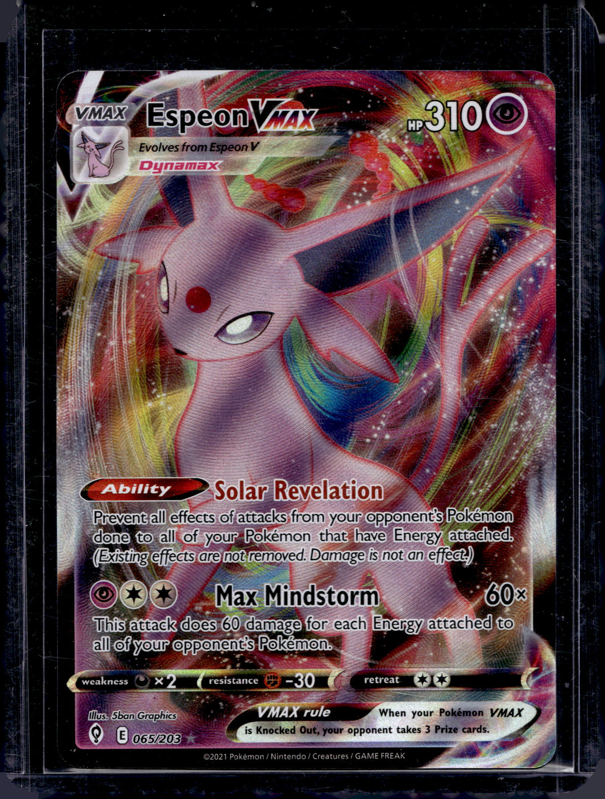 Espeon VMAX 065/203 Raw