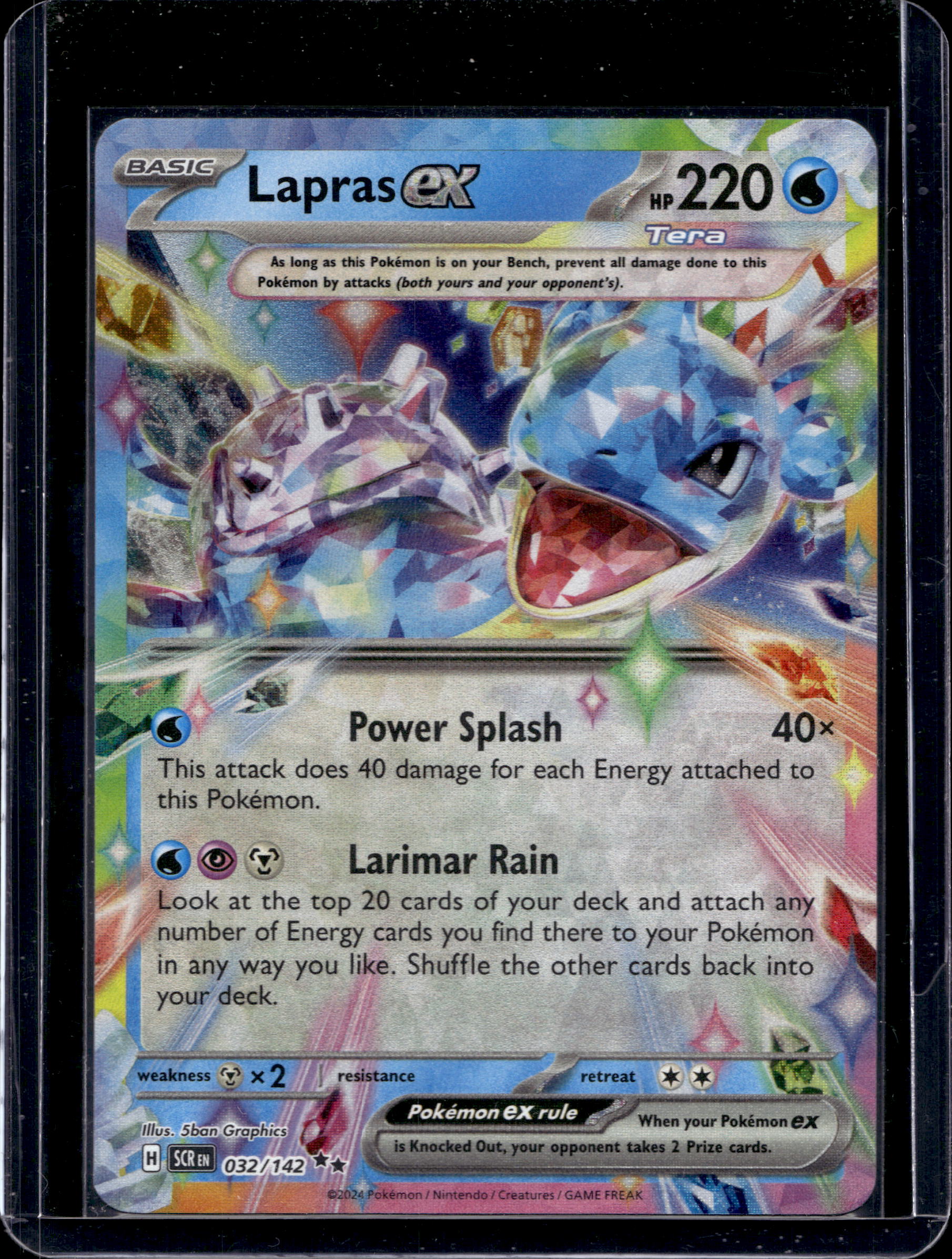 Lapras Ex 032/142 Raw RookieLegends