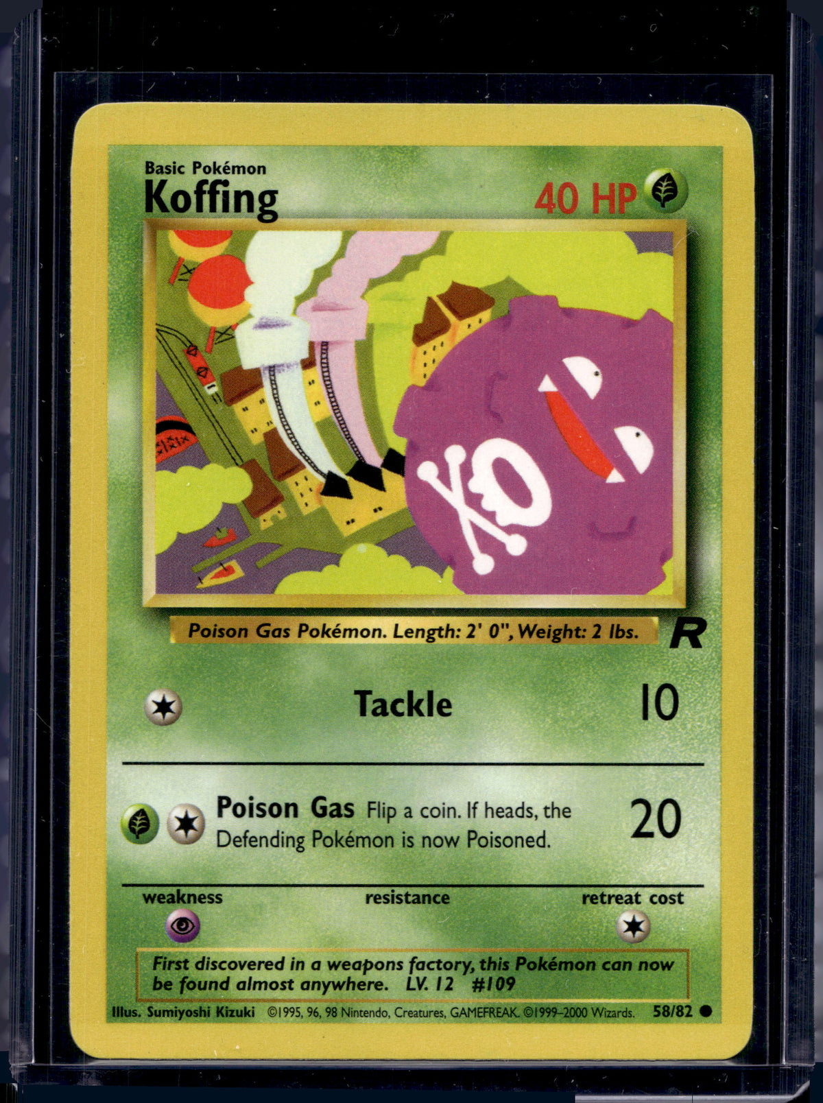 Koffing (Team Rocket's - Unlimited) 58/82 Raw