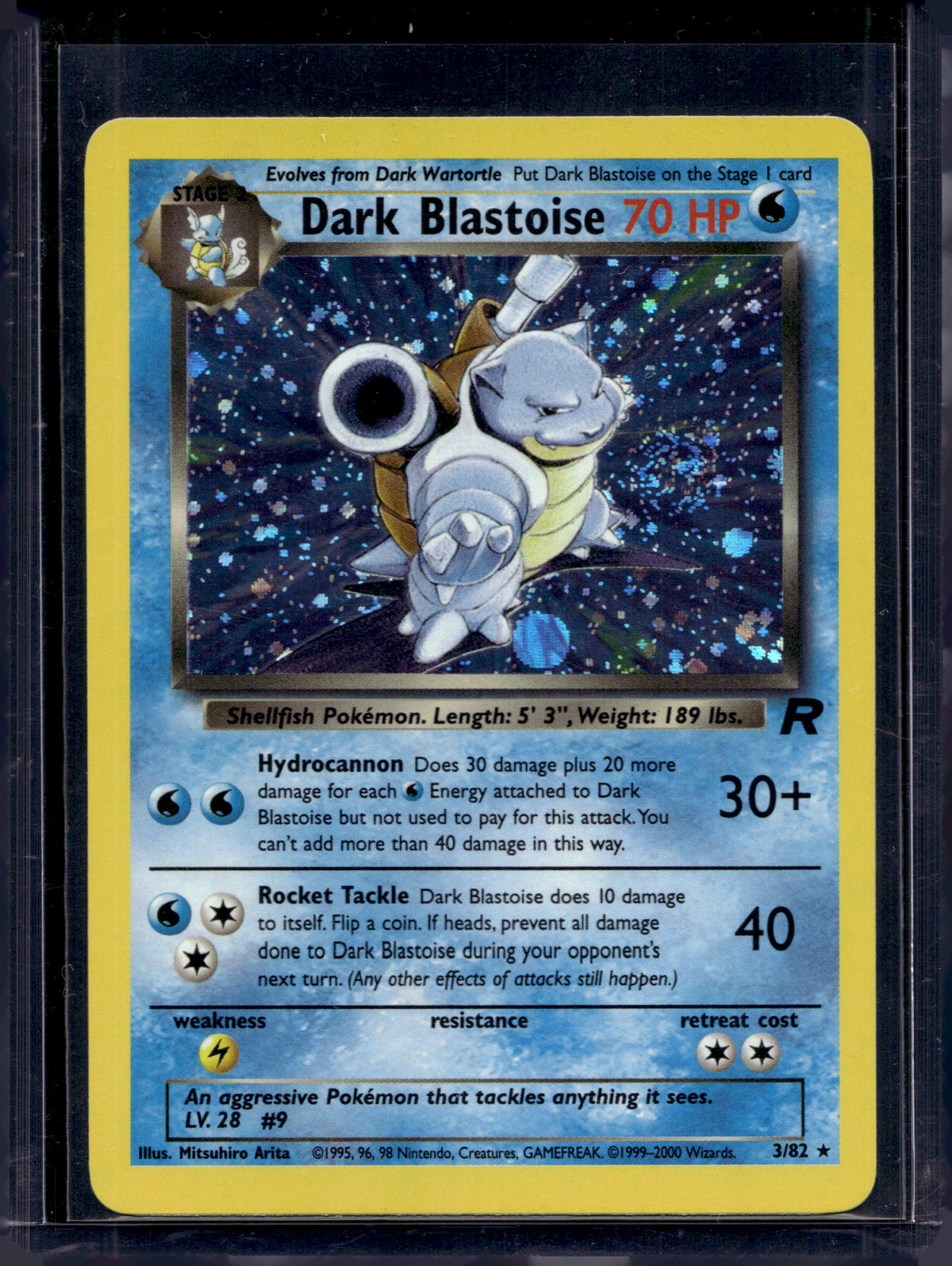 Dark Blastoise (Team Rocket) - Holofoil - 3/82 Raw