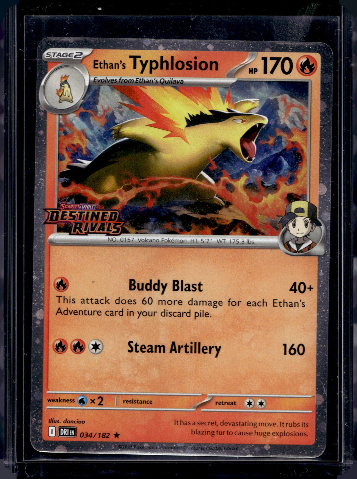 Ethan's Typhlosion (Prerelease) - Holofoil - 034/182 Raw