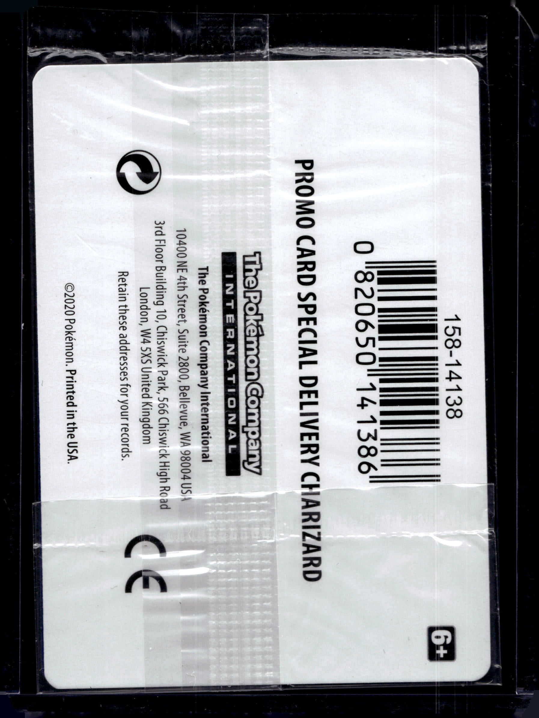 Special Delivery Charizard - Sealed Promo SWSH075 Raw RookieLegends