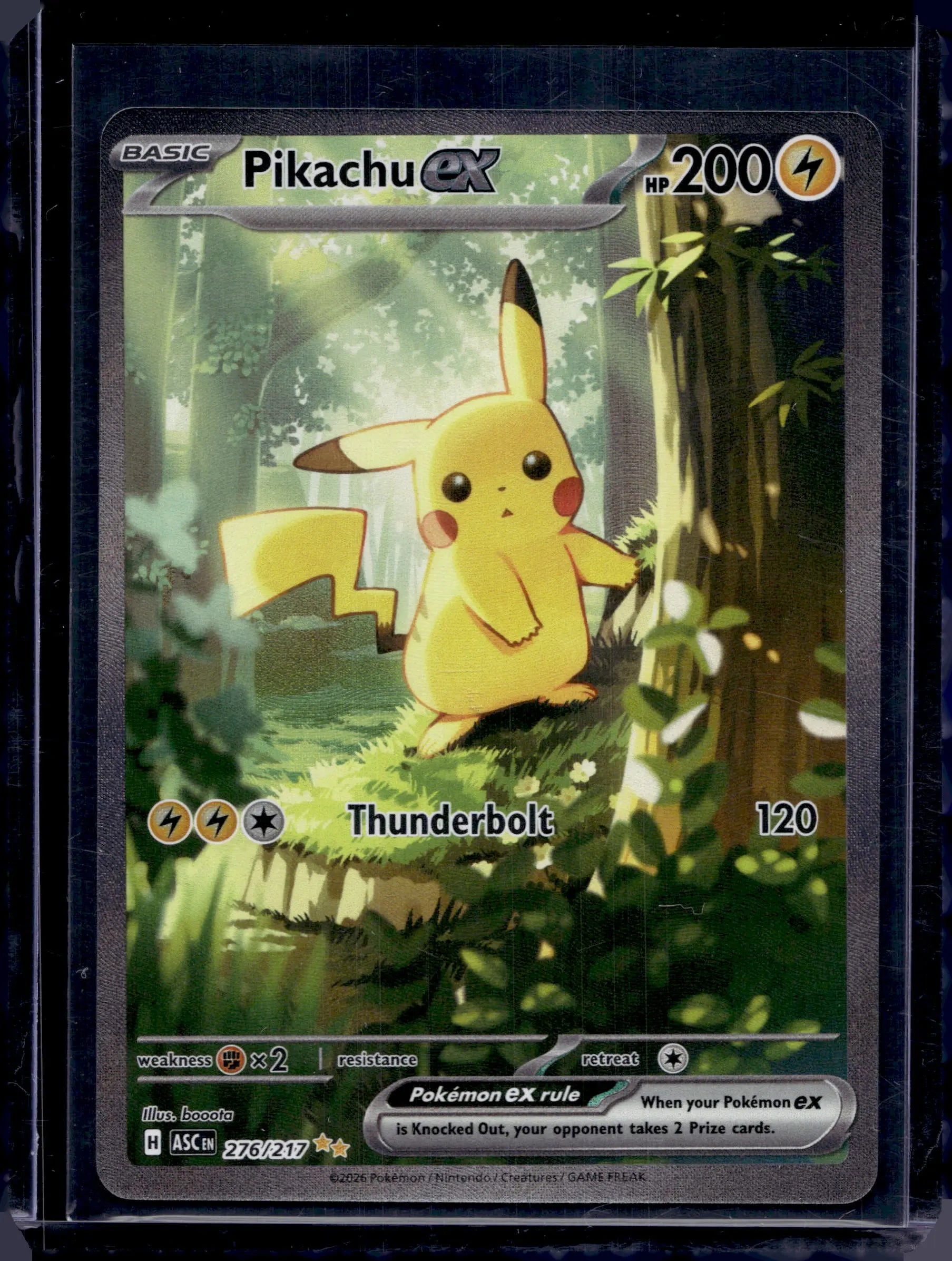 Pikachu Ex 276/217 Raw RookieLegends