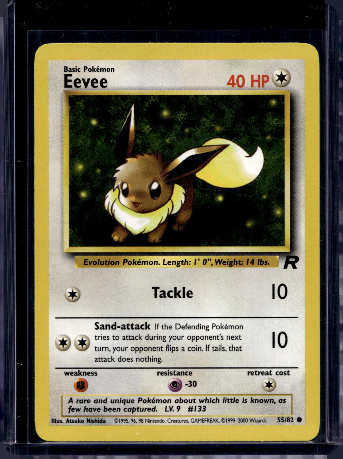 Eevee (Team Rocket's - Unlimited) 55/82 Raw