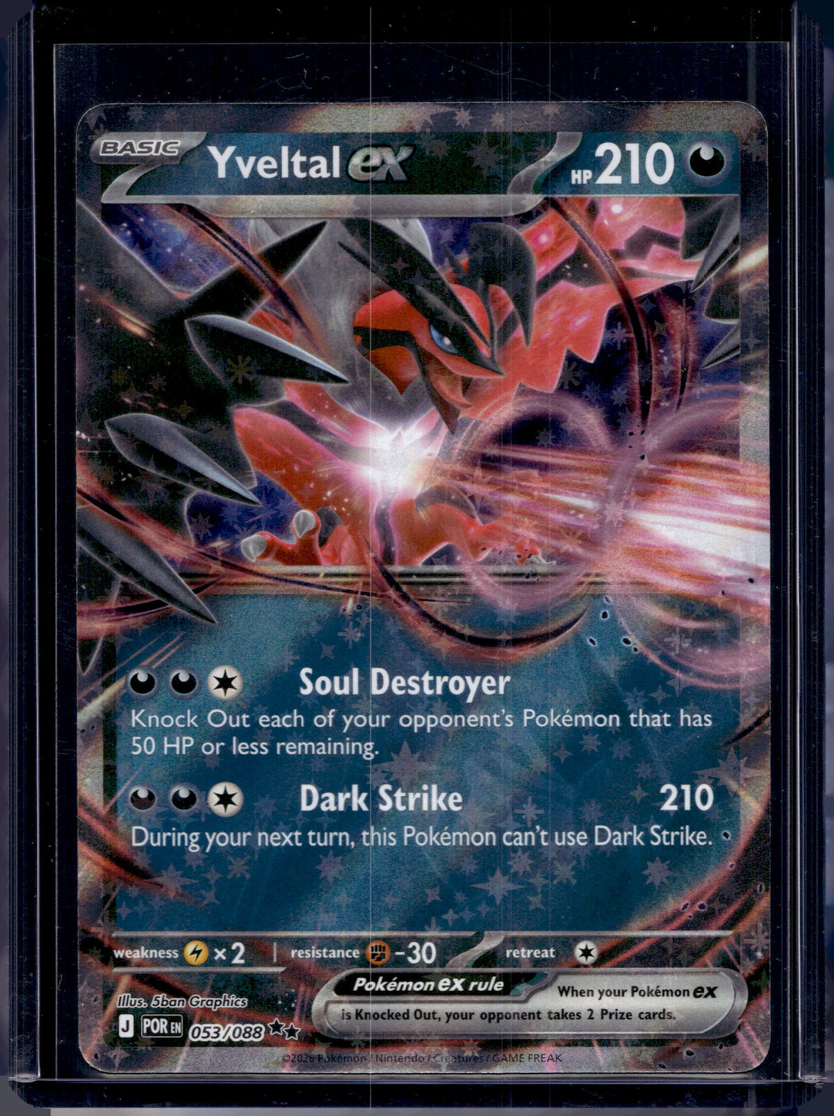 Yveltal ex 053/088 Raw RookieLegends