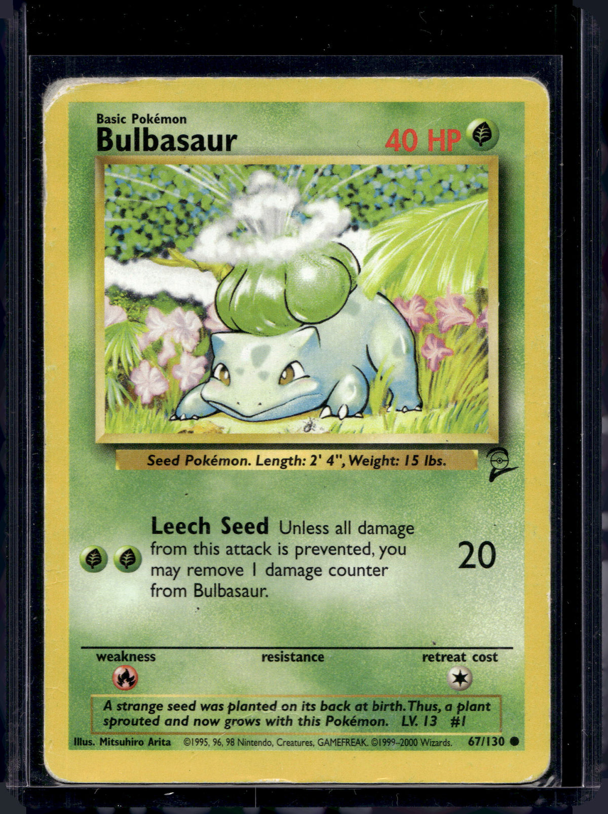 Bulbasaur (Base Set 2 - Unlimited) 67/130 Raw