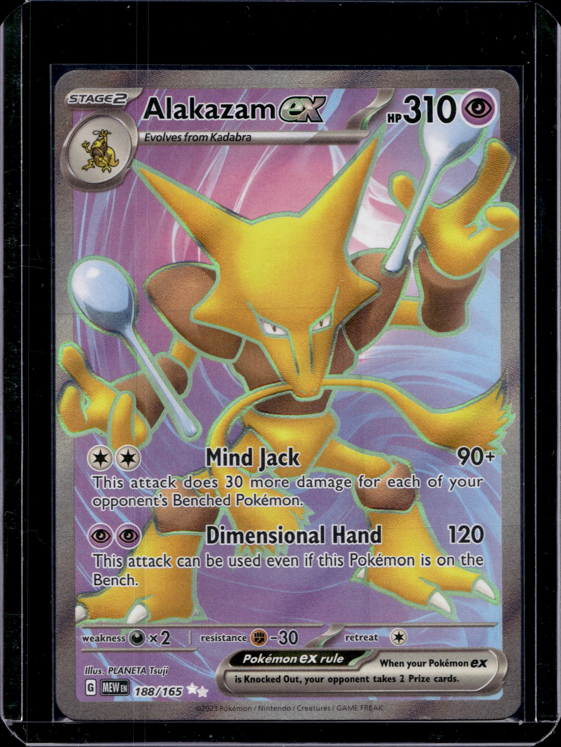 Alakazam Ex 188/165 Raw RookieLegends