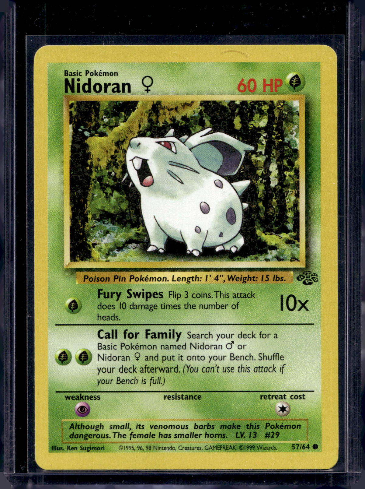 Nidoran (Jungle - Unlimited) 57/64 Raw