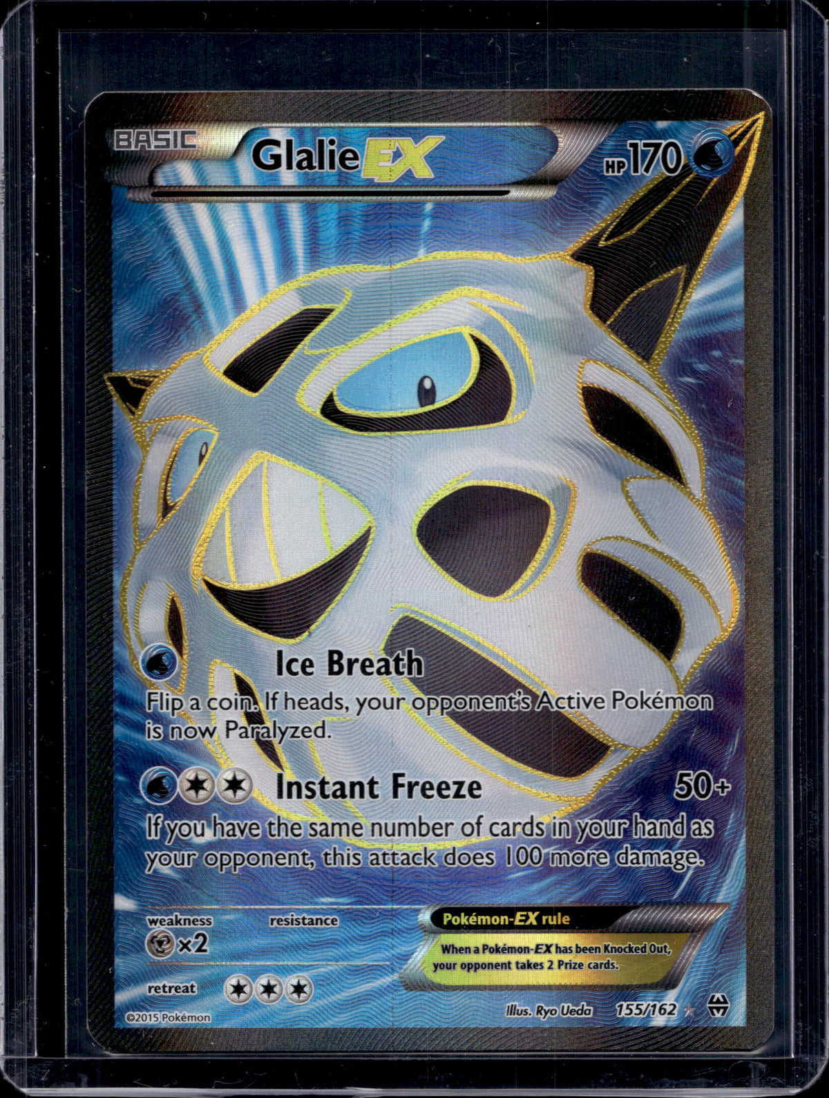 Glalie EX 155/162 Raw RookieLegends