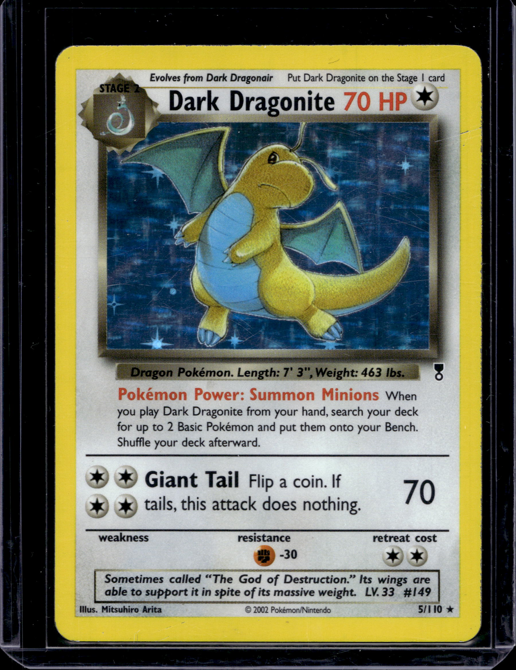 Dark Dragonite 5/110 Raw RookieLegends