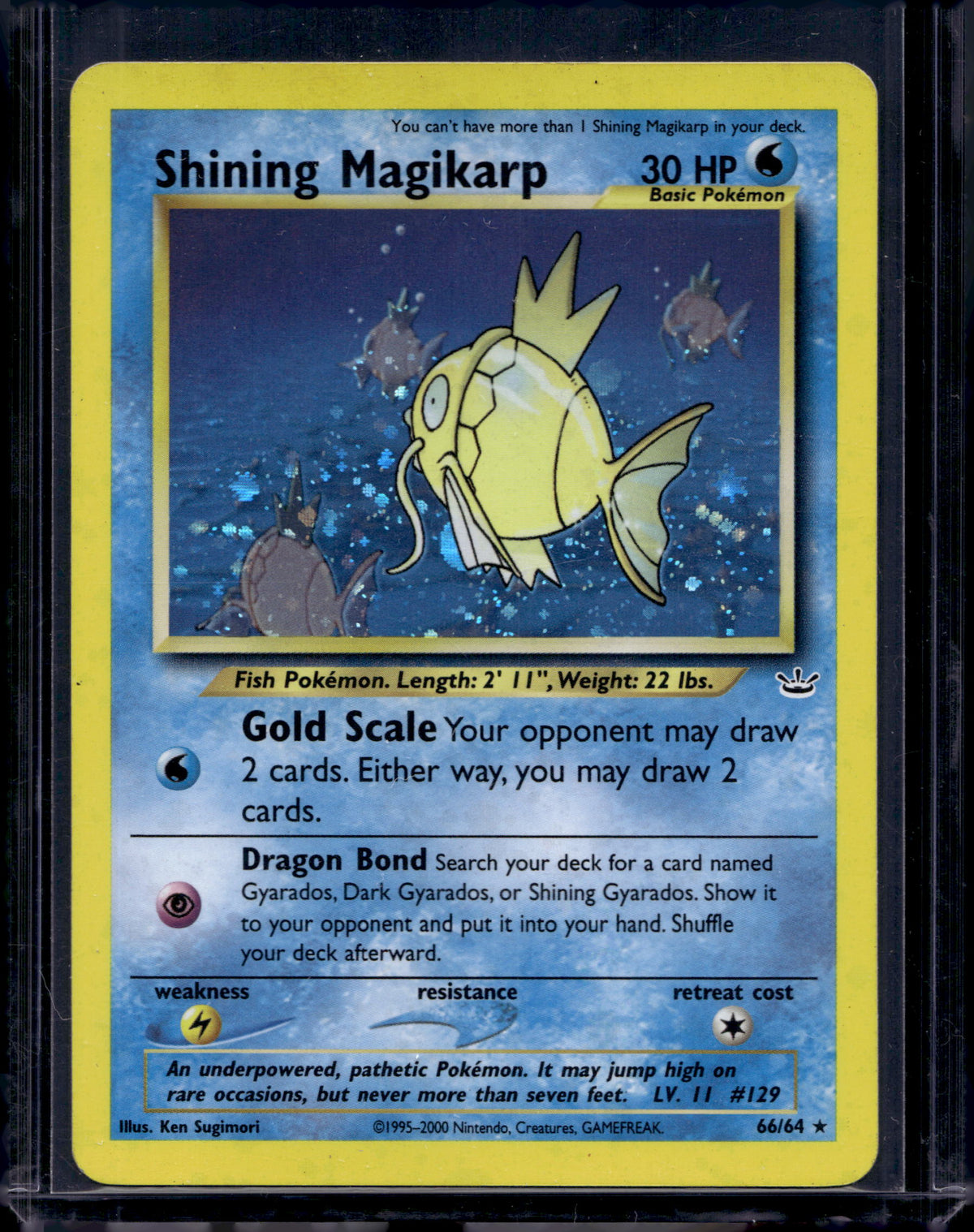 Shining Magikarp (Neo Revelation) - Holofoil - 66/64 Raw