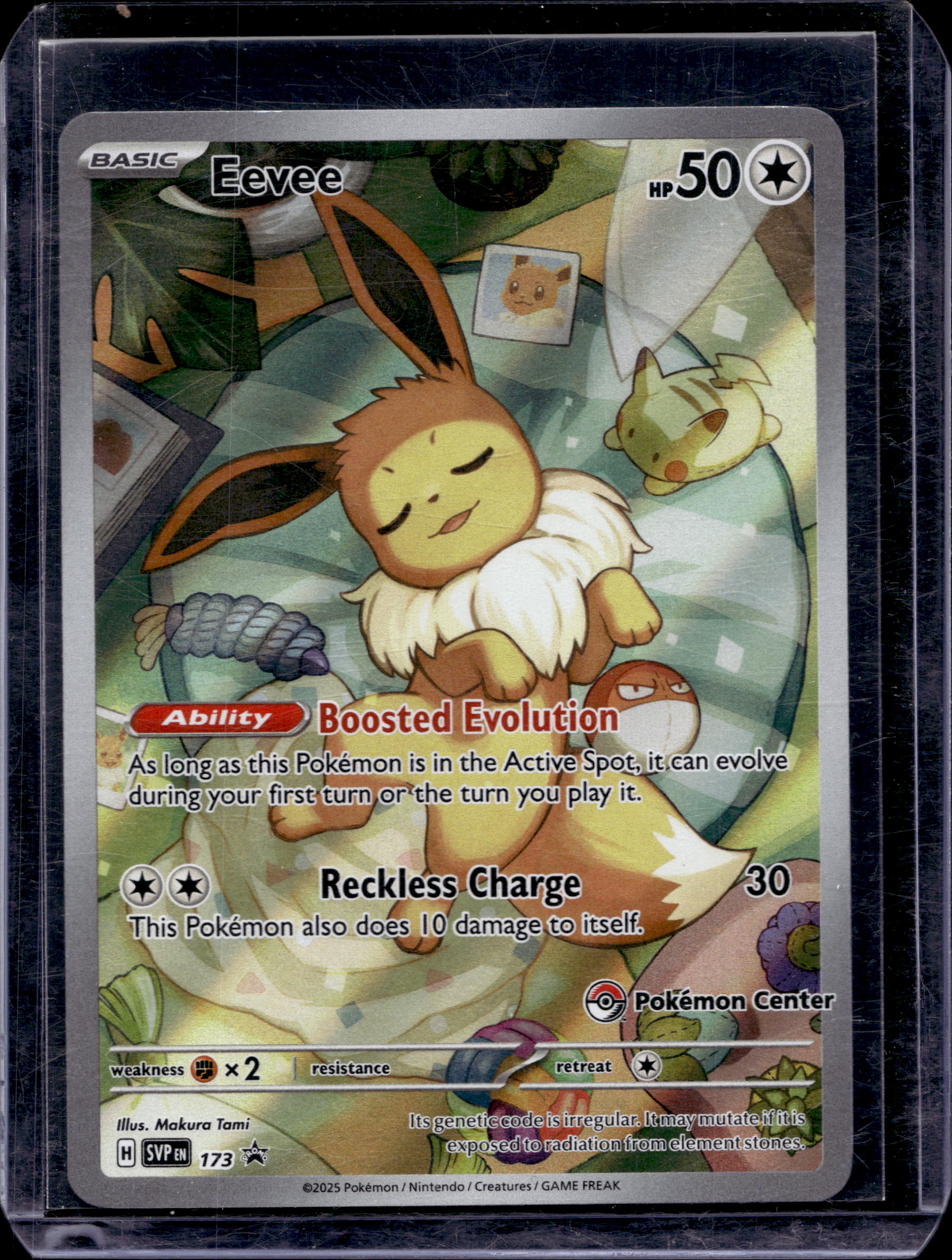 Eevee - Pokemon Center Stamped 173 Raw RookieLegends
