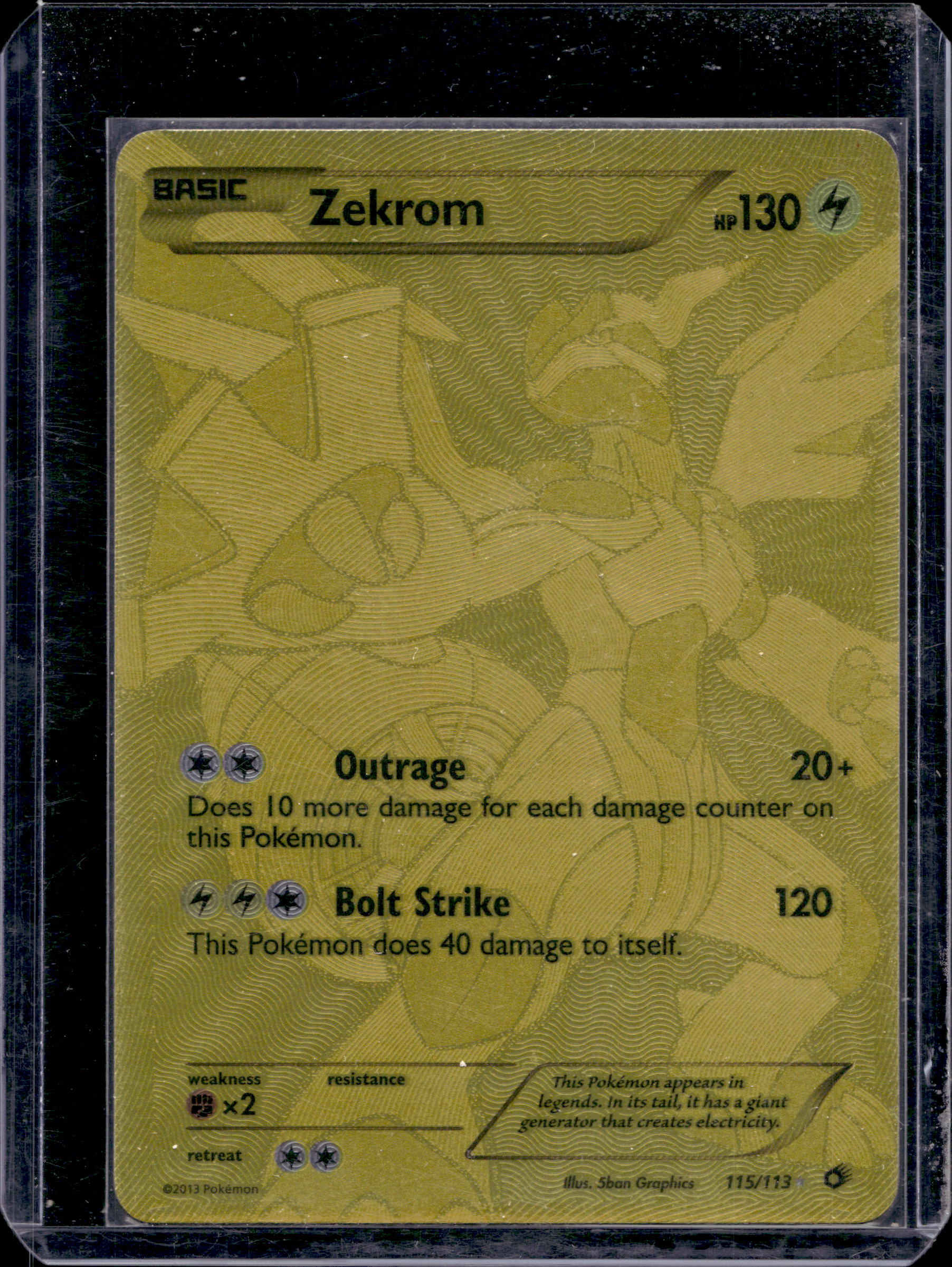 Zekrom 115/113 Raw RookieLegends