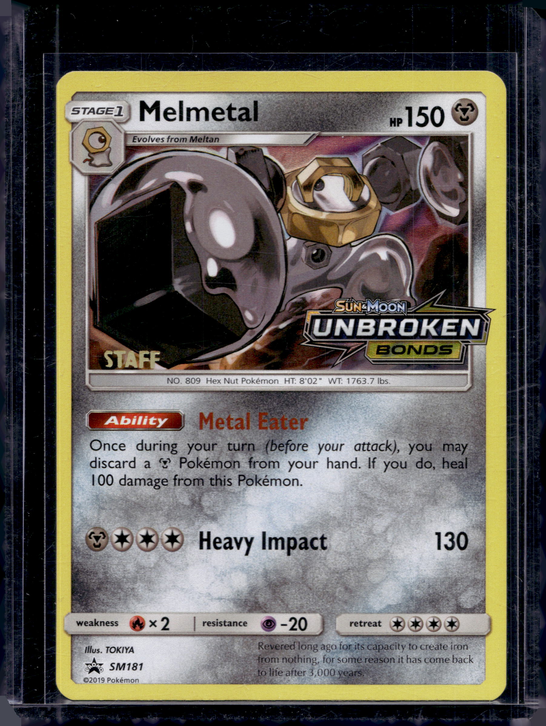 Melmetal (Staff Prerelease) SM181 Raw RookieLegends
