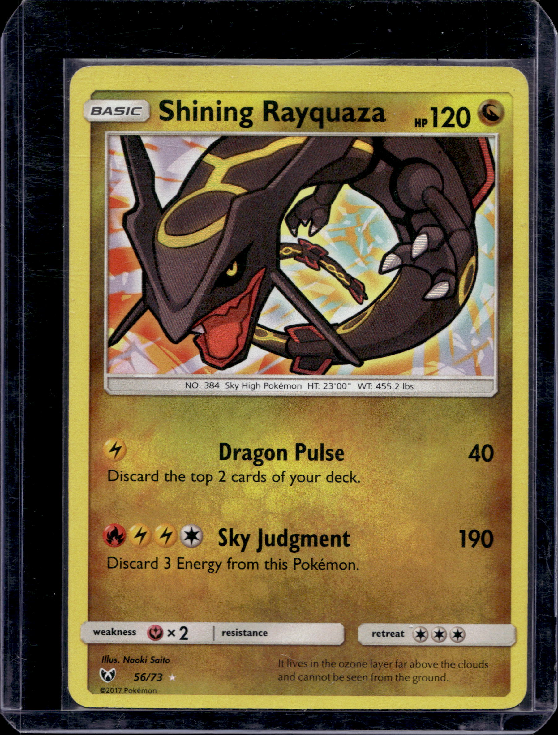 Shining Rayquaza 56/73 Raw RookieLegends
