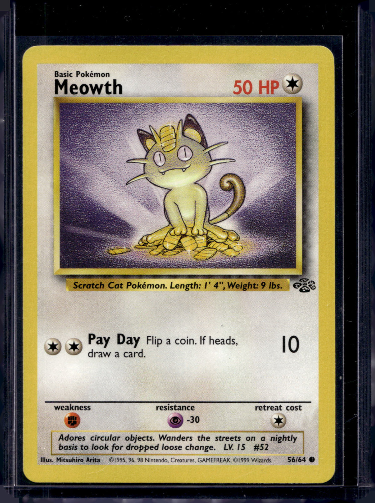 Meowth (Jungle - Unlimited) 56/64 Raw