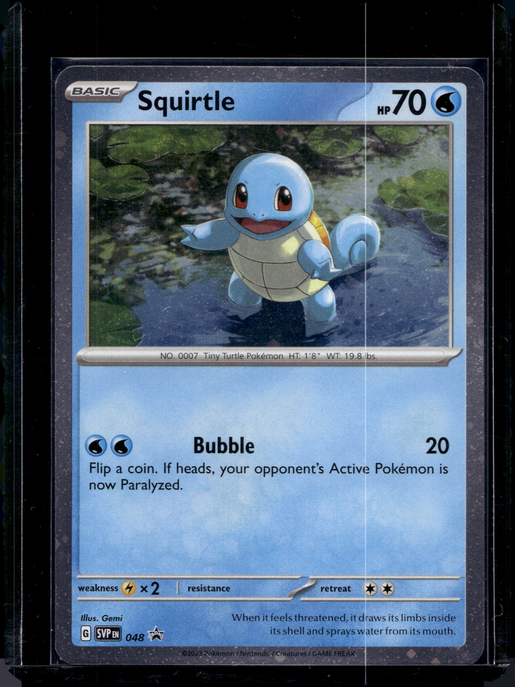Squirtle (Cosmos Holo) 048 Raw RookieLegends