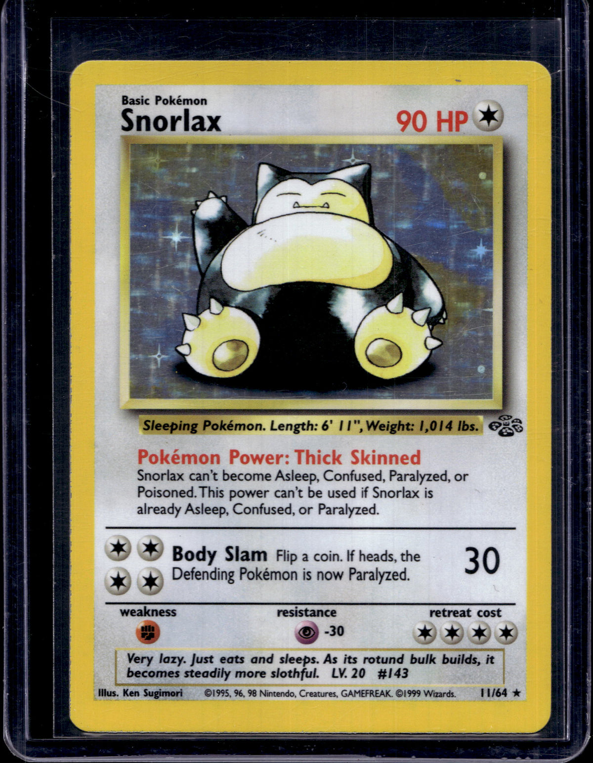 Snorlax 11/64 Raw RookieLegends