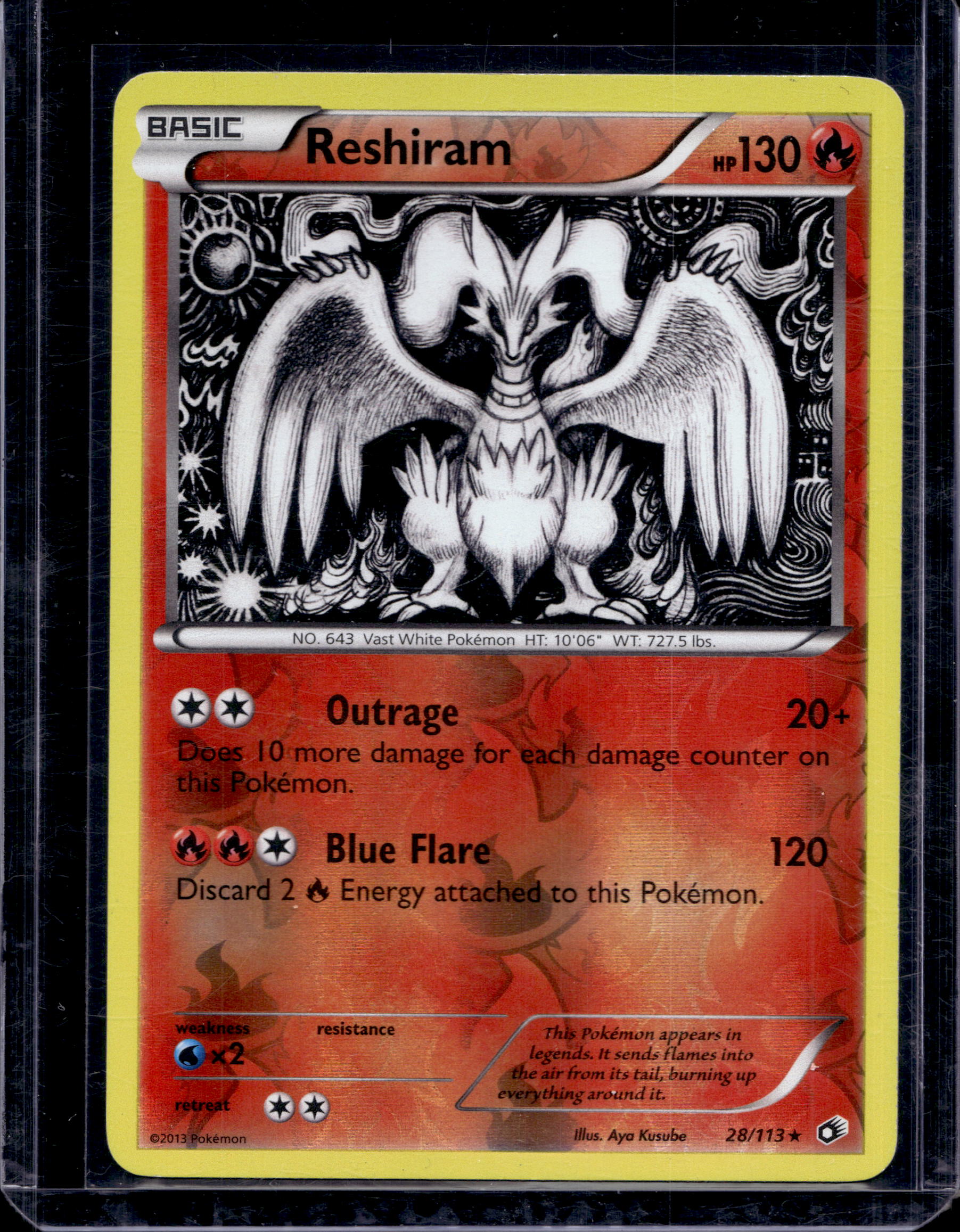 Reshiram 28/113 Raw RookieLegends