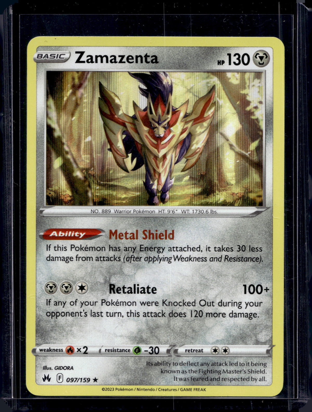 Zamazenta 097/159 Raw RookieLegends