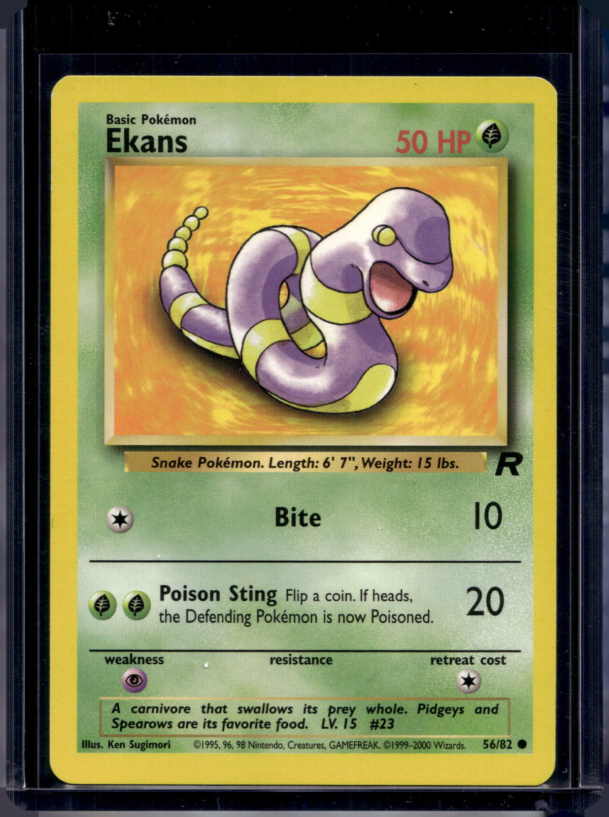 Ekans (Team Rocket's - Unlimited) 56/82 Raw