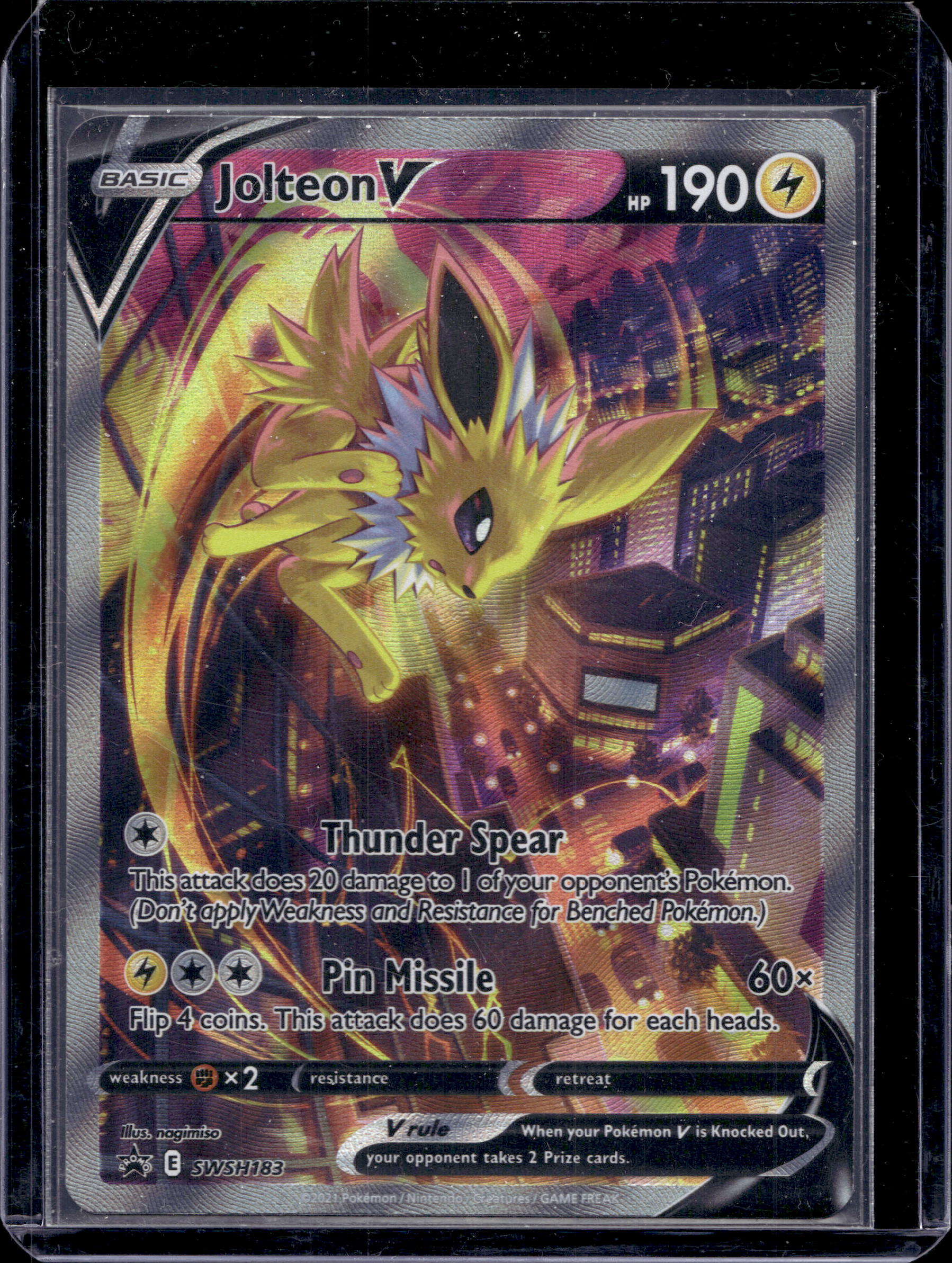 Jolteon V SWSH183 Raw RookieLegends